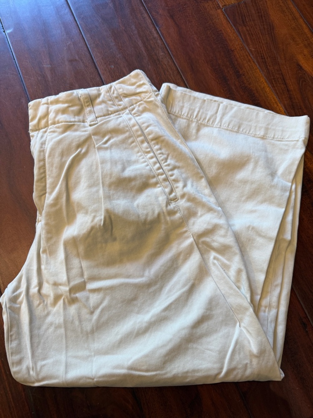 rag & bone Cream Barrel Leg Jeans
